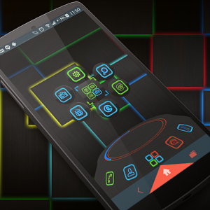 Glowing Next Launcher 3D Theme v2.0.0