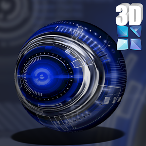 Next Launcher Theme Krome 3D v1.0.9