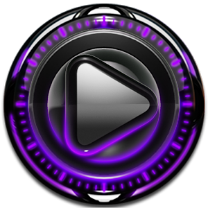 purple glow Poweramp skin v1.40