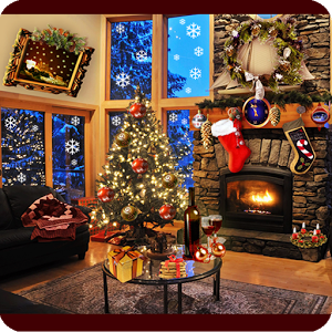 Christmas Fireplace LWP v1.11