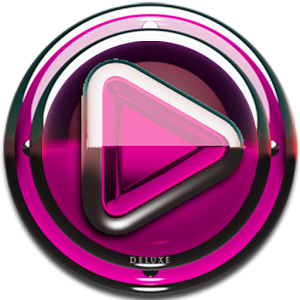 Poweramp skin Pink Glas deluxe v1.33