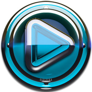 Poweramp skin Light Blue Glas v1.33