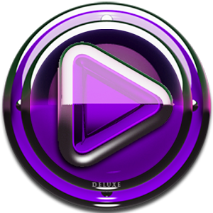 Poweramp skin Purple Glas luxe v1.33