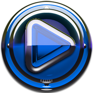 Poweramp skin Blue Glas deluxe v1.33