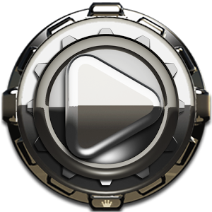 Poweramp skin Silver Admiral v1.40