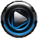 Poweramp skin Light Blue Glow v1.42