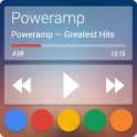 Poweramp skin Now Transparent v1.0.2