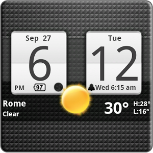 Sense Analog Clock Widget v4.2.3