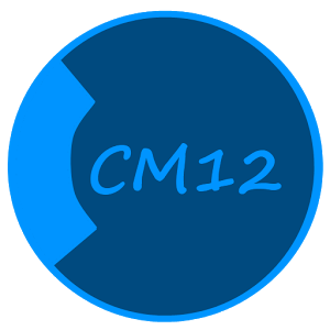 CM12 Theme Dark Black Blue v1.7