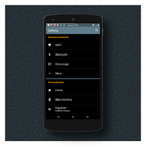 Black MTRL BlueGrey CM12 Theme v2.2