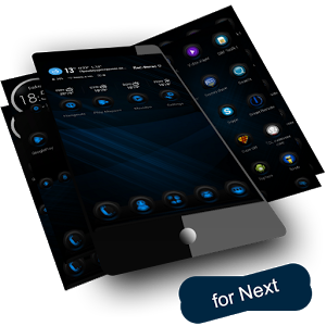 Next Launcher Theme RubberBlue v1.2