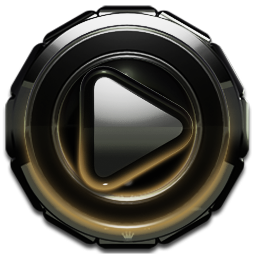 Poweramp skin Gold Glow v3.10