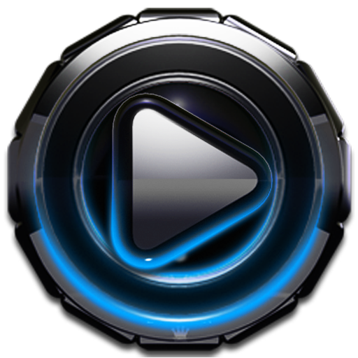 Poweramp skin Light Blue Glow v3.10