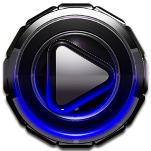 Poweramp skin Blue Glow v3.10